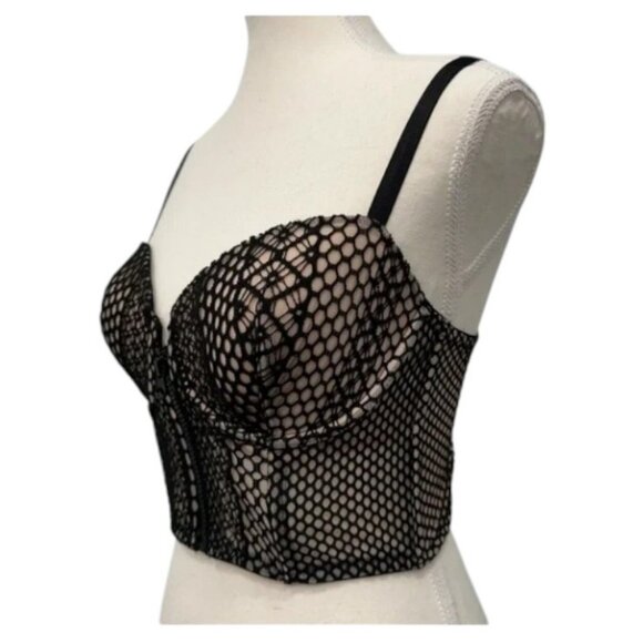 Victoria's Secret black very sexy lined demi buste bra top size 36C - Picture 4 of 7